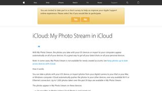 iCloud: My Photo Stream in iCloud - Apple Support
