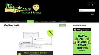 iCloud Server Error Fix - VKRepair.Com