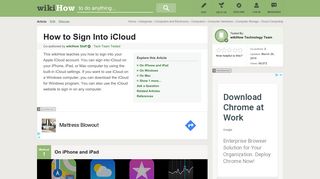 4 Ways to Sign Into iCloud - wikiHow