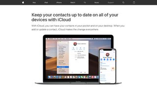 Keep your contacts up to date on all of your devices with iCloud ...