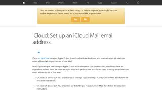 iCloud: Set up an iCloud Mail email address - Apple Support