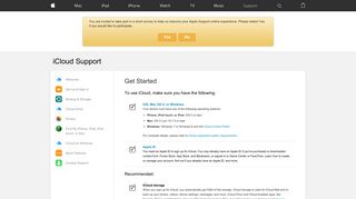 iCloud - Get Started - Apple Support