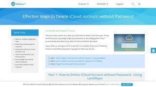 Effective Ways to Delete iCloud Account without Password - iMyFone