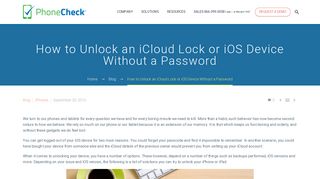 How to Unlock an iCloud Lock or iOS Device Without a Password ...