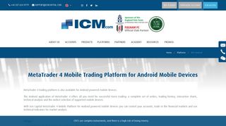 MT4 Android - ICM Capital