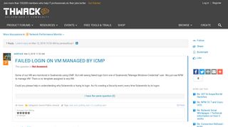 Failed Login on VM managed by ICMP | THWACK