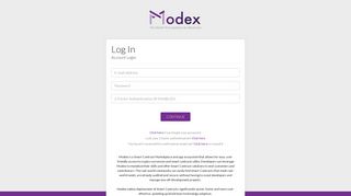 Login | Modex ICO