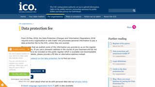 Data protection fee | ICO