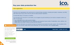 ICO - Pay your data protection fee
