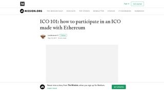 ICO 101: how to participate in an ICO made with Ethereum - Medium