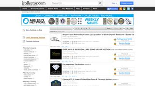 Live Online Auctions - iCollector.com Online Auctions