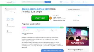 Access dealers.icomamerica.com. Icom America B2B. Login