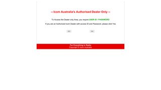 Icom Australia's Authorised Dealer Only
