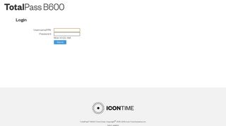 Login - Time Clock - Icon Time Systems