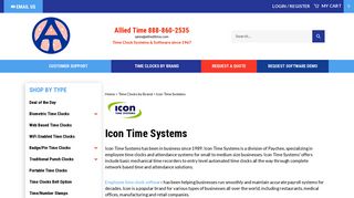 Icon Time Clock Systems, Employee Time Clock Software - Allied Time