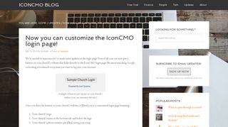 Now you can customize the IconCMO login page! - IconCMO Blog