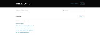 Account – The Iconic