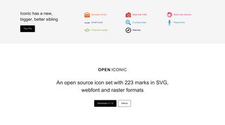 Open Iconic, a free and open icon set
