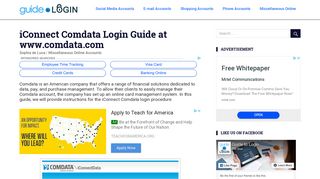 iConnect Comdata Login Guide at www.comdata.com | Guide to Login