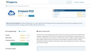 iConnect POS Reviews and Pricing - 2019 - Capterra