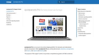 ipostparcels Pro formerly known as iConsign - UK Mail ipostparcels pro