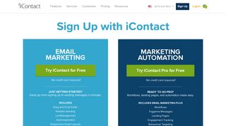 Sign Up for iContact Email Marketing FREE for 30 Days | iContact