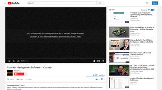 Contract Management Software - iContract - YouTube