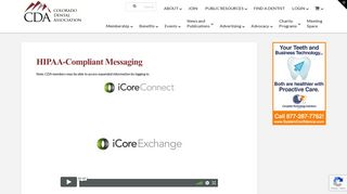 HIPAA-Compliant Messaging - Colorado Dental Association