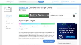 Access icorner.ch. Cornèr Bank - Login Online Services