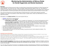 Preview - Nitrous Oxide Conscious Sedation - iCourses Home