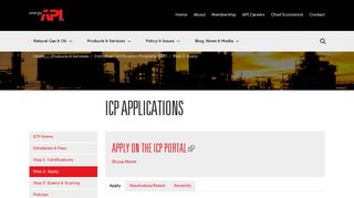 API | ICP Applications