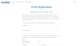 iTech Application Page | iCracked