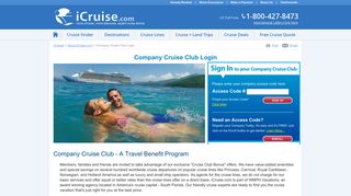 Company Cruise Club Login - iCruise.com