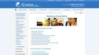 Booking a Cruise Online - iCruise.com