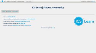ICS Learn | Student Community: ICS Learn