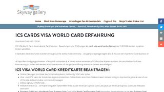 Ics Cards Visa World Card Erfahrung - Haben Sie Erfahrungen mit ...