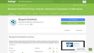 Blueprint OneWorld Pricing, Features, Reviews & Comparison of ...