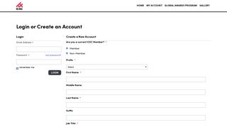 Login or Create an Account - ICSC