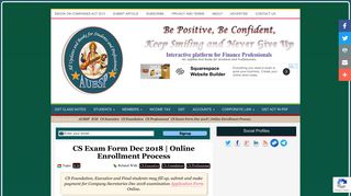 CS Exam Form Dec 2018 | Online Enrollment Process - AUBSP
