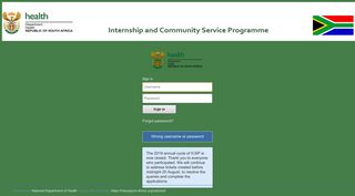 South African Internship and Community Service Programme
