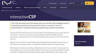 iCSP - The Chartered Society of Physiotherapy