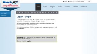 Logon / Login - Teach ICT