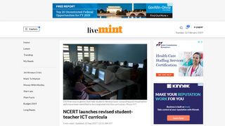 NCERT launches revised student-teacher ICT curricula - Livemint