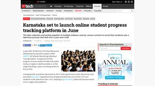 Karnataka set to launch online student progress tracking platform in ...