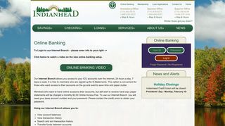 Online Banking - Indianhead Credit Union - Serving Northern Wisconsin