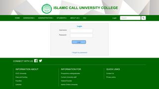 Login - Islamic Call University College