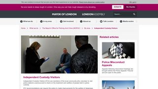 Independent Custody Visitors | London City Hall