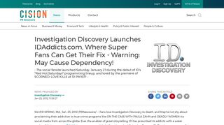 Investigation Discovery Launches IDAddicts.com, Where Super Fans ...