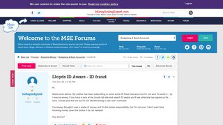 Lloyds ID Aware - ID fraud - MoneySavingExpert.com Forums