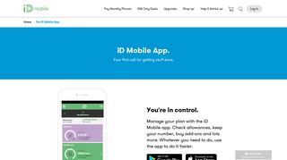 The iD Mobile App | iD Mobile Network